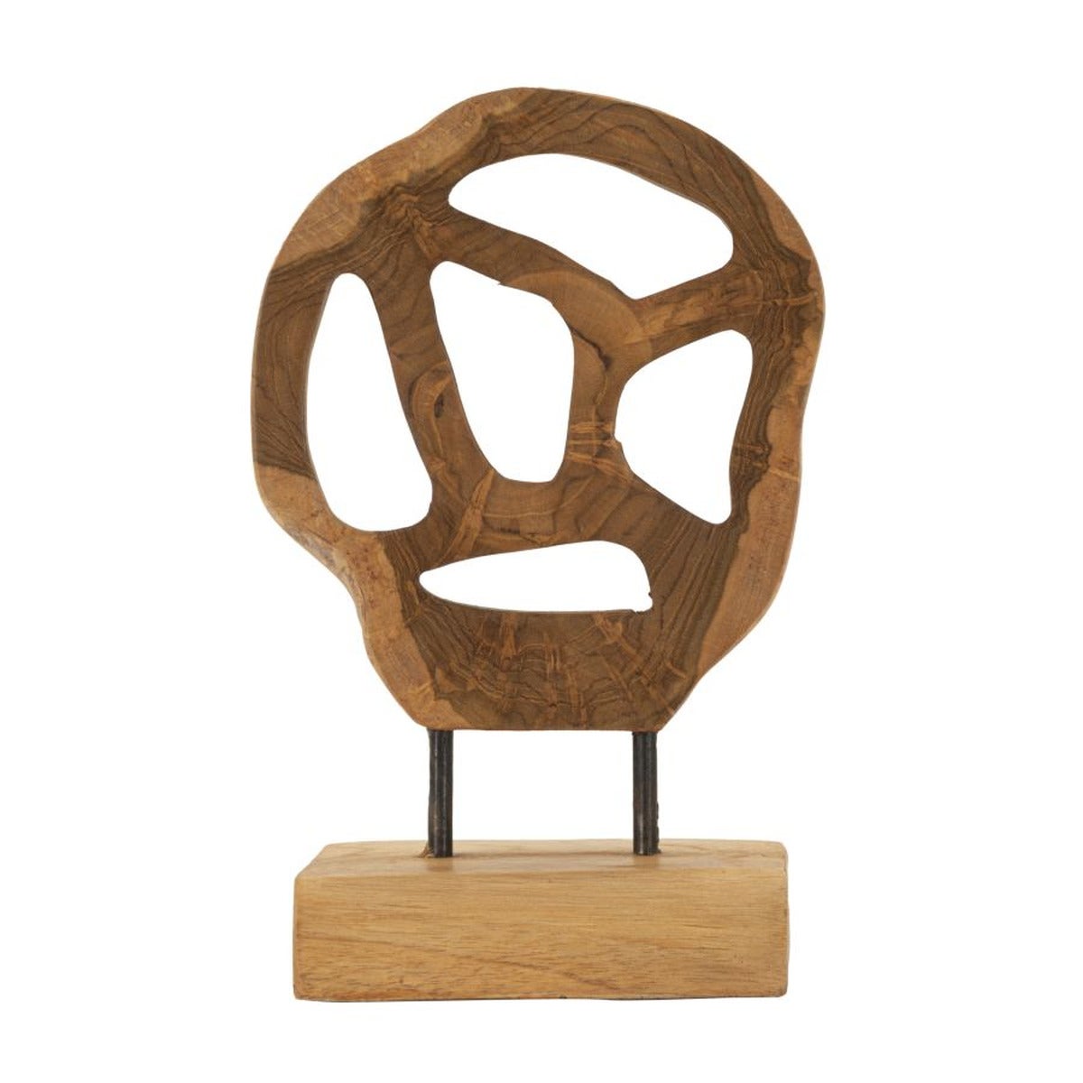 Rzeźba Korzeń 6, Drewno, Brązowy, Seven Design