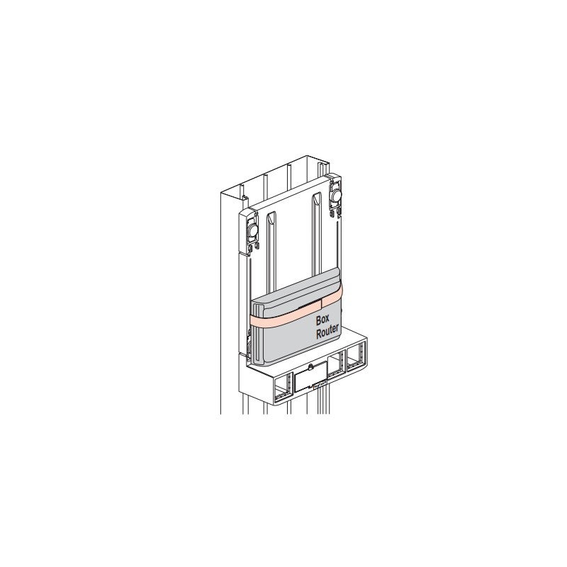 Support box opérateur ADSL et fibre avec 1 prise 2P+T et 4 cordons de liaison box et coffret (413149) - 2