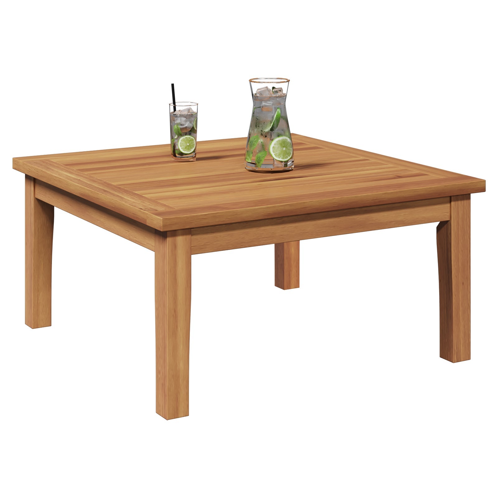 Table de Jardin Marron Bois de teck massif vidaXL - 2