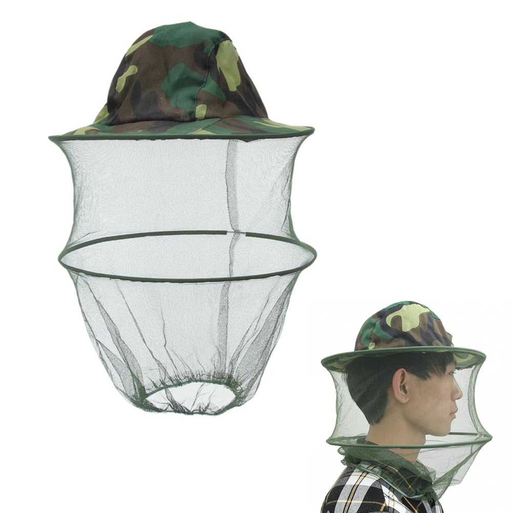 Moustiquaire De Tête Style Armée Britannique – Protection Visage Contre Insectes – Vert