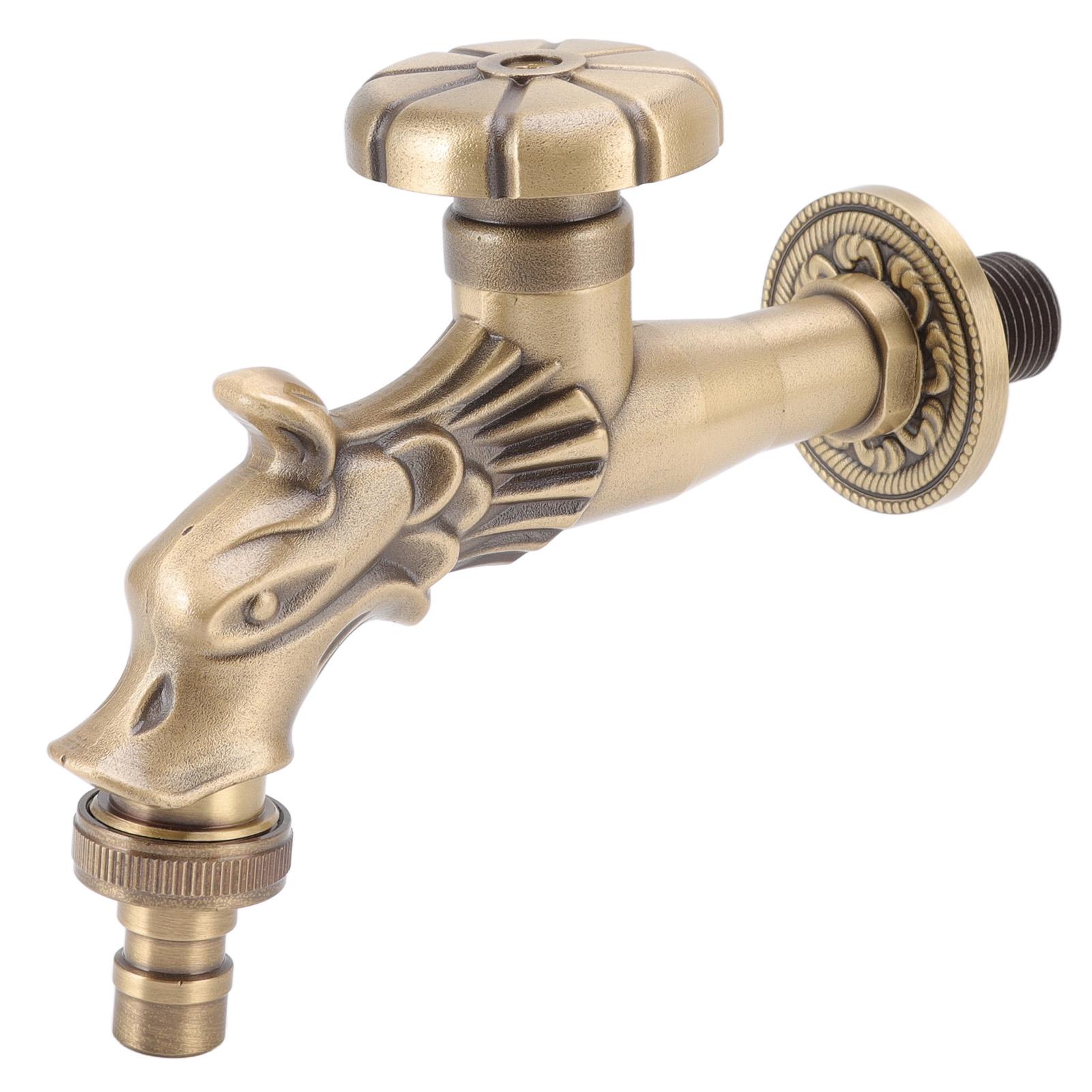 Robinet En Laiton à Filetage Mâle Avec Poignée Bronze - Parfait Pour Le Contrôle Du Débit D'eau En Plomberie Industrielle Et Hydraulique (tailles 1/8" à 3/4")