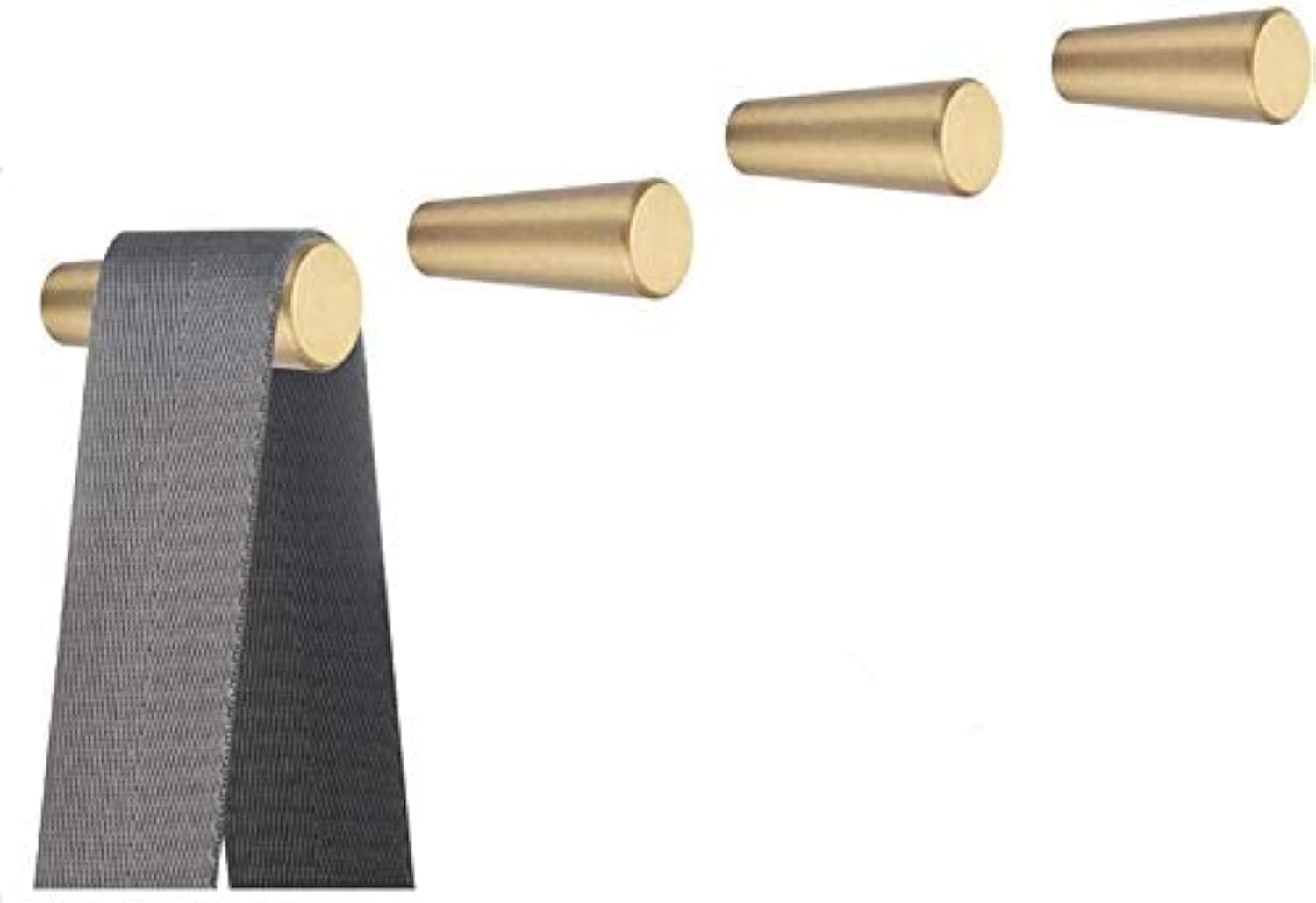 Lot De 4 Crochets Muraux Décoratifs En Laiton Massif Pour