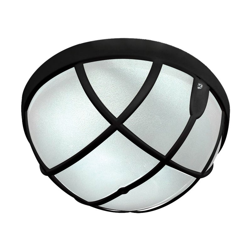 Plafon zewnętrzny Aqua czarno-biały 1xE27x15W IP54 wym: 8,6 x 20,4 x 20,4 cm tworzywo sztuczne Struhm