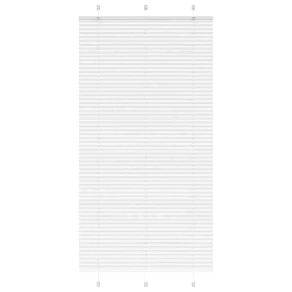 Roleta plisowana biała 110x200 cm Szerokość tkaniny 109,4 cm vidaXL