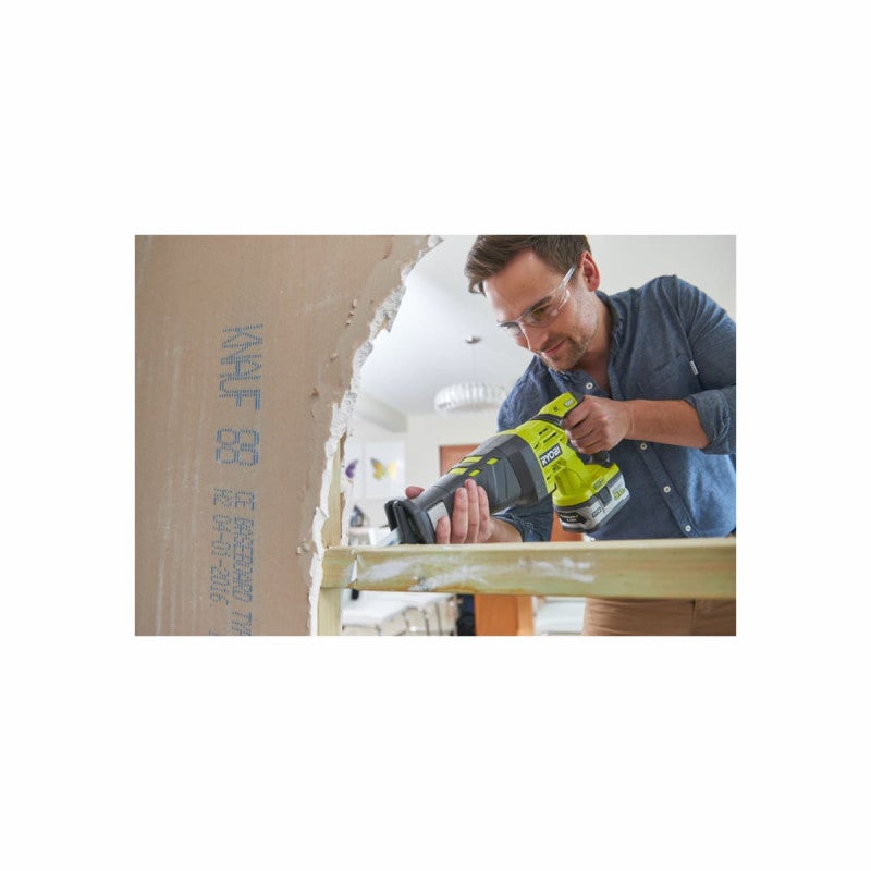 Pack RYOBI Scie sabre R18RS-0 - 18V One+ - 1 Batterie 2.0Ah - 1 Chargeur rapide - 3