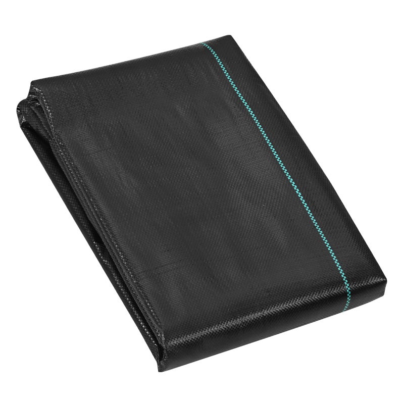 Włóknina ogrodowa do ochrony przed chwastami 1,2 x 15,2 m, trwała tkana tkanina PP do zwalczania chwastów, odporna na korozję i rozdarcie flizel VEVOR