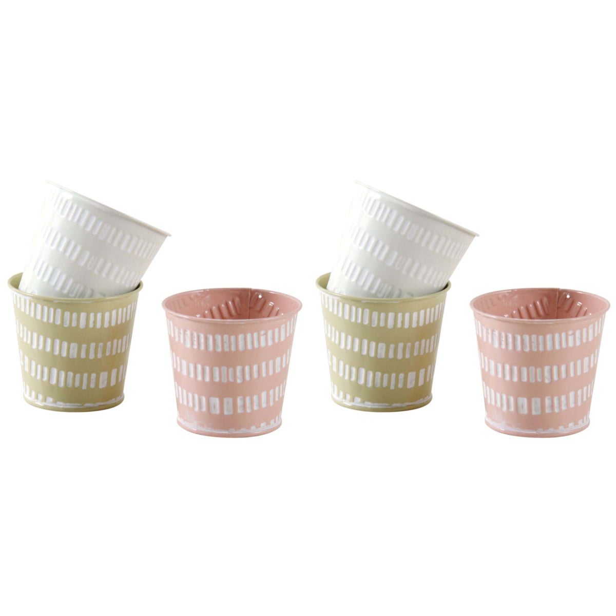 Mini cache-pot rond pastel (Lot de 6) Aubry Gaspard | Leroy Merlin
