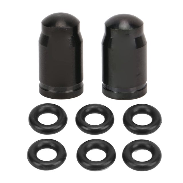 6 Bouchons De Valve Pour Pneu Vélo - Rouge, Pour Route Et VTT, Marque Uxcell