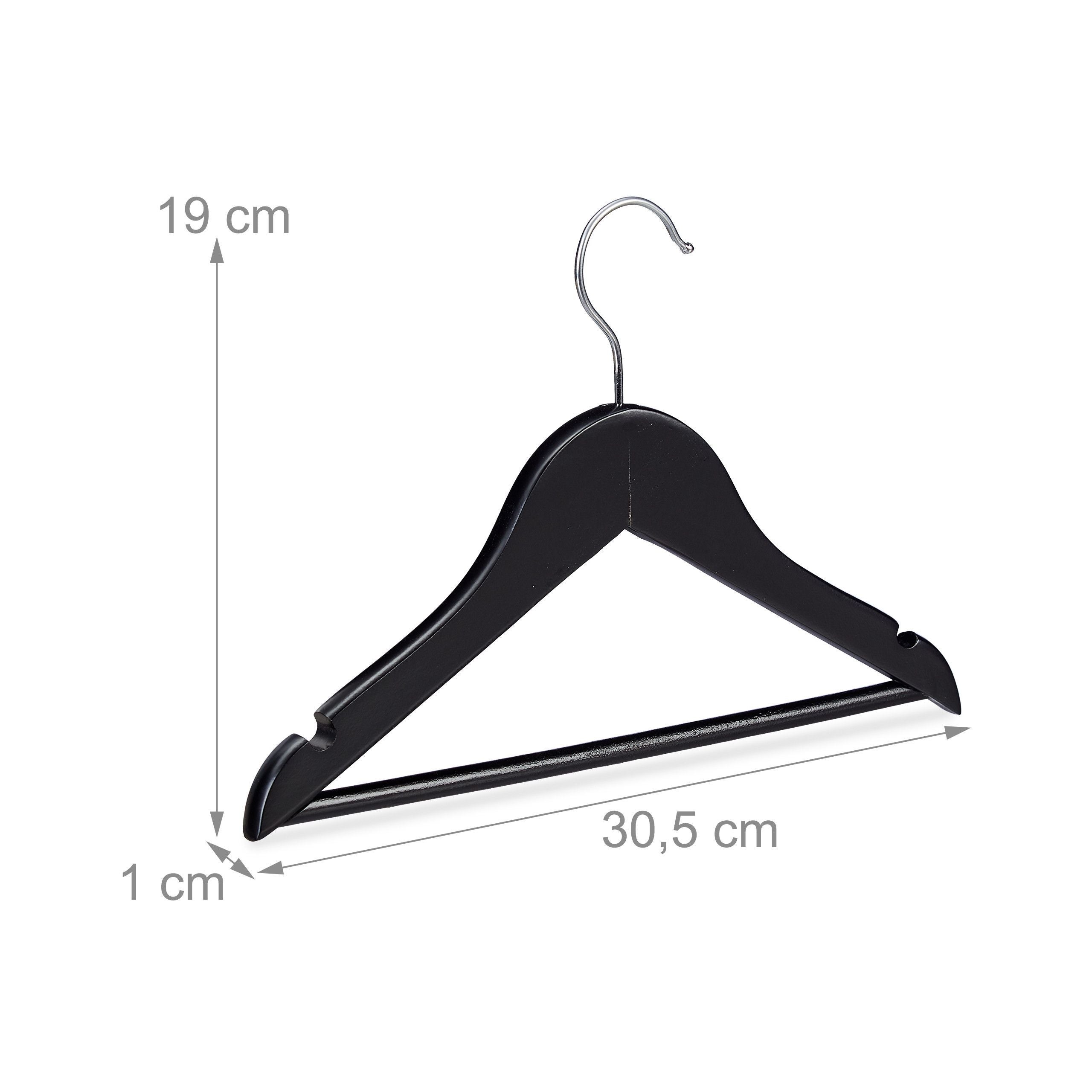 Lote de 20 perchas de madera para ropa de bebé niño cruces gancho