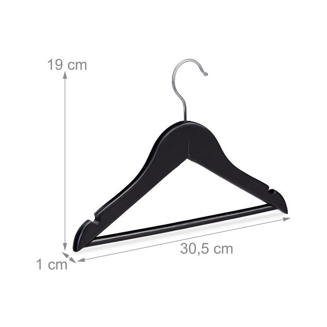 Lote de 20 perchas de madera para ropa de bebé niño cruces gancho