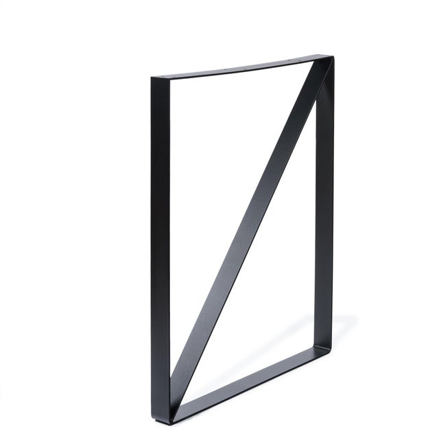 Pied de table en acier noir, hauteur 71,2 cm