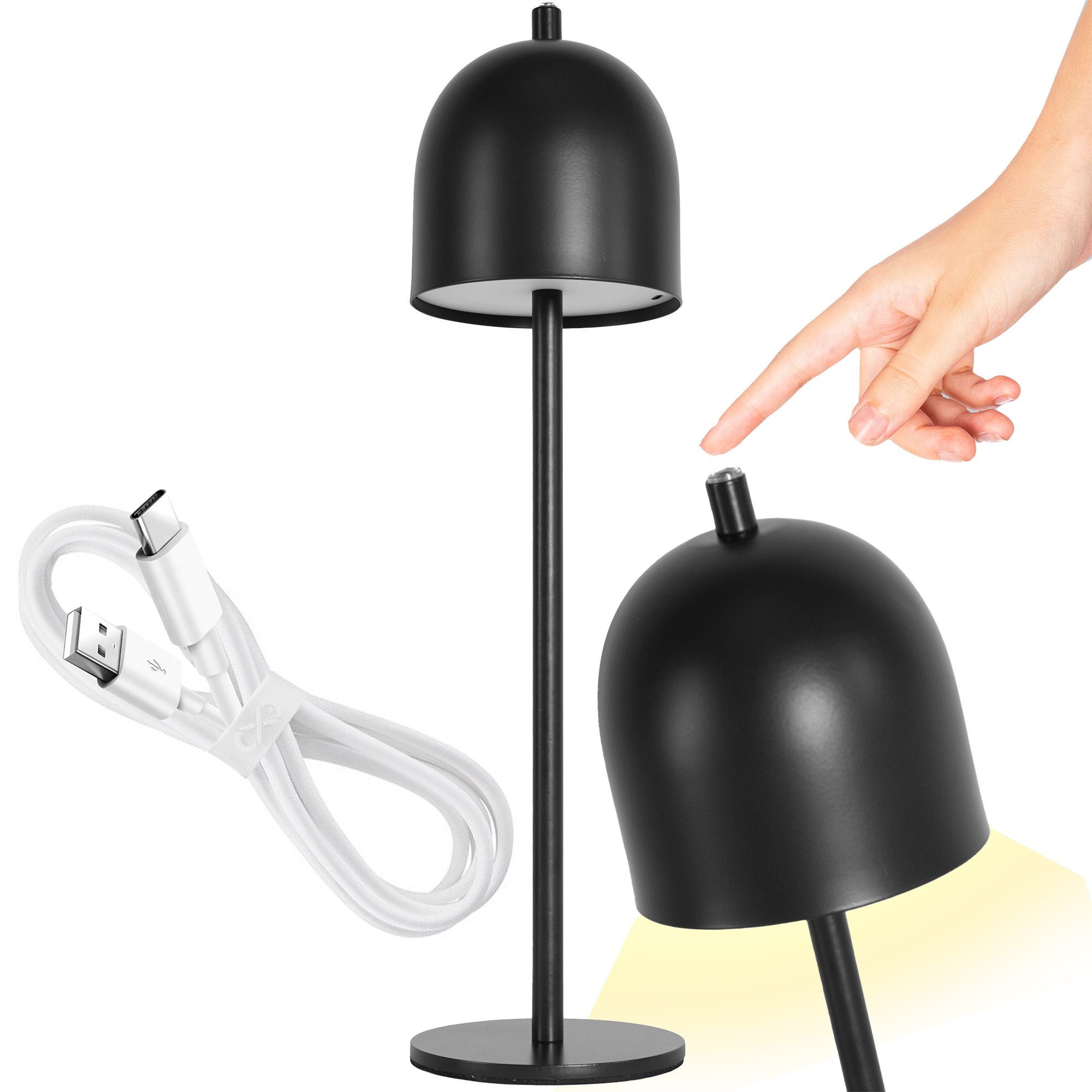Lampka Nocna Toolight App1358-T Czarny