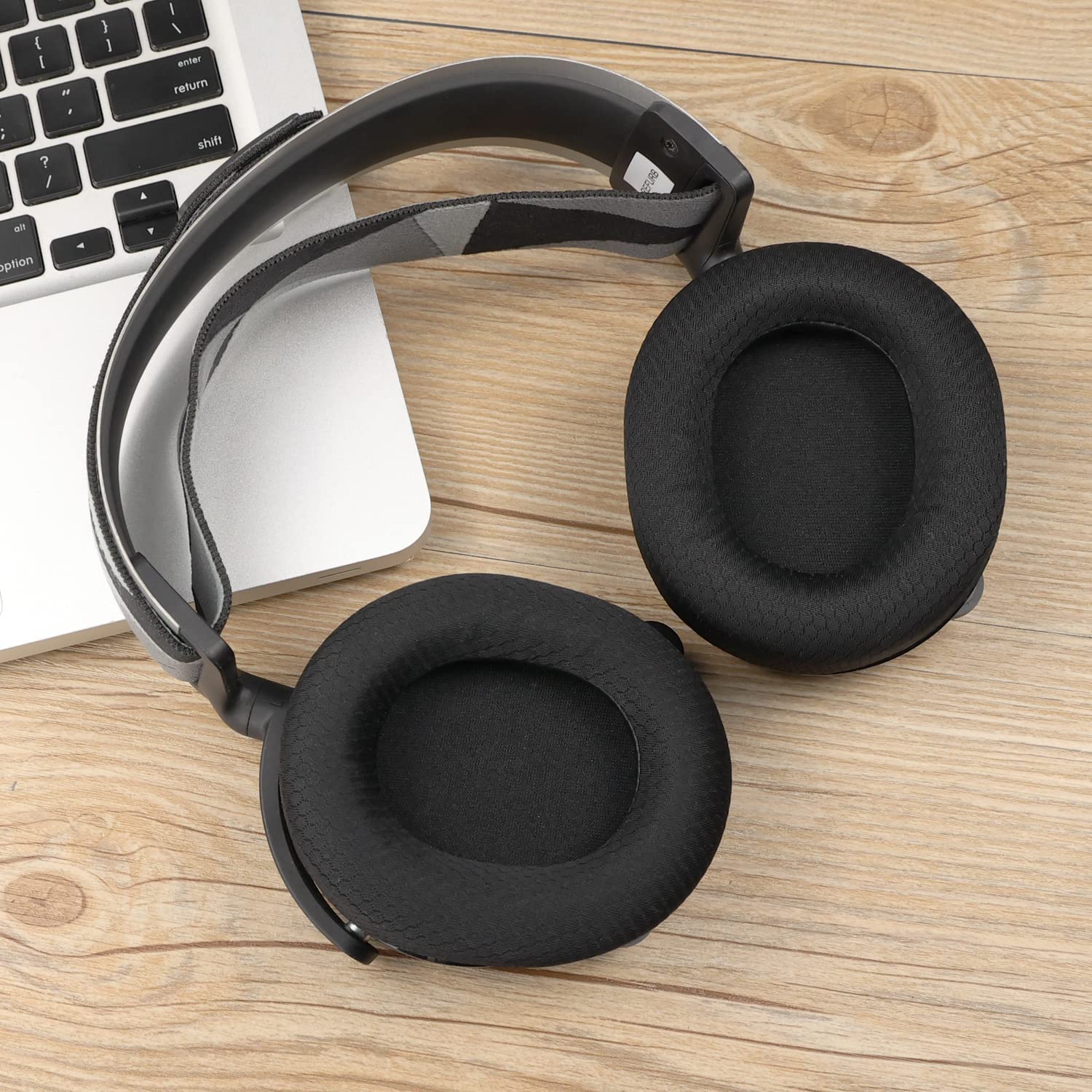 Coussinets pour casque SteelSeries Arctis 3/5/7/9/9X/Pro, Noir, 1 paire - 6