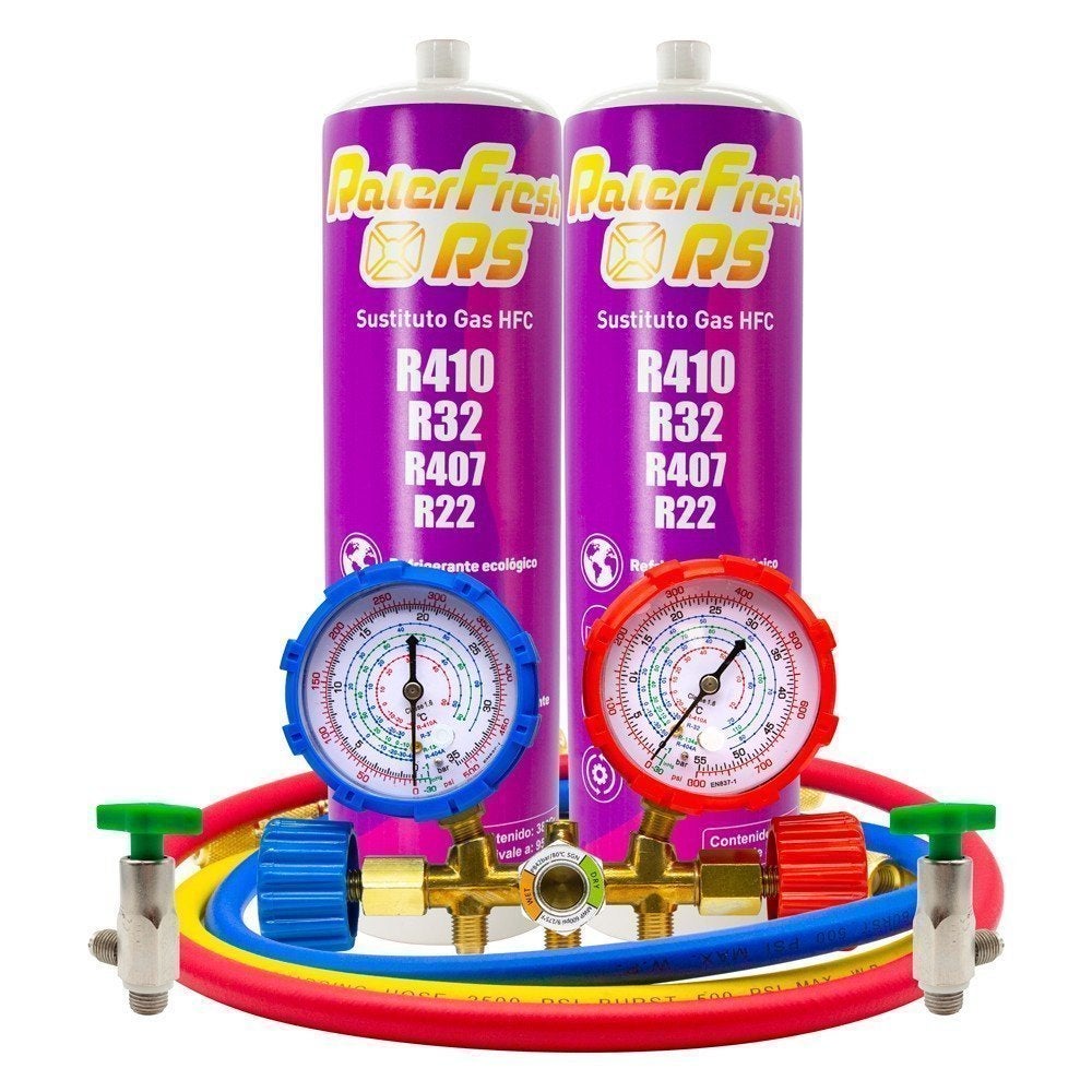 Lot de 2 bouteilles de gaz Ralerfresh RS, en remplacement du R410, R407 ...