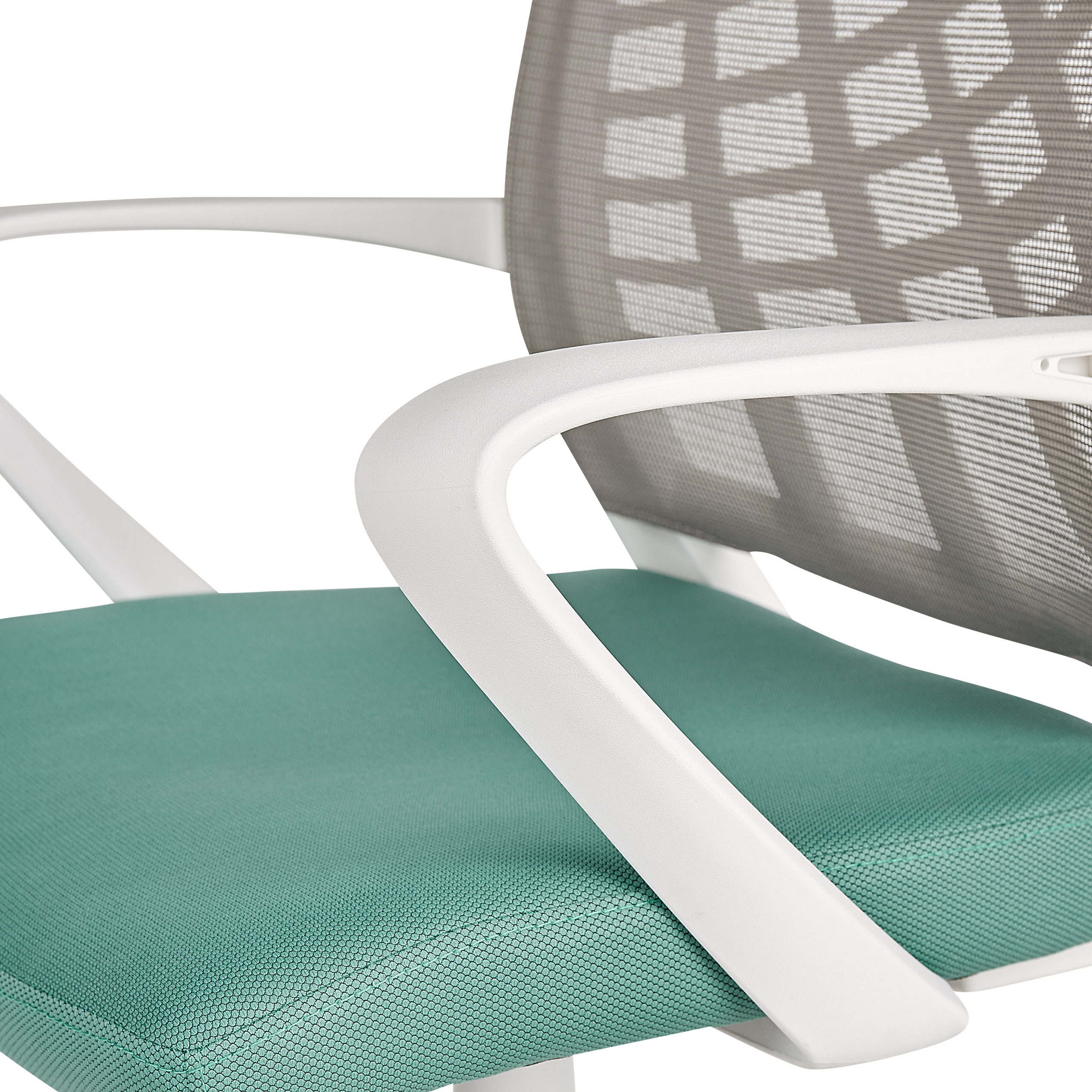 Sedia ufficio grigio e verde BONNY - 8