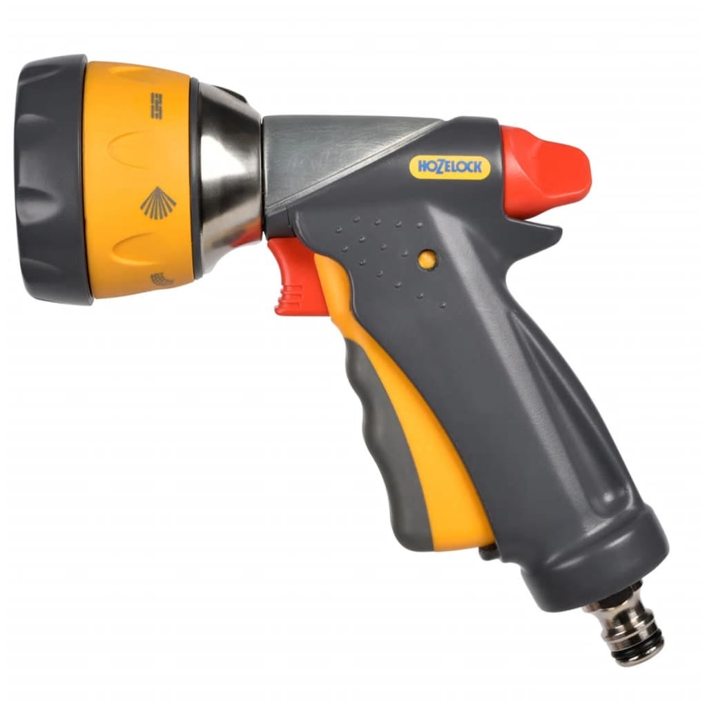 Hozelock - Pistola de riego metálica Multi Plus con roseta y 8 tipos de