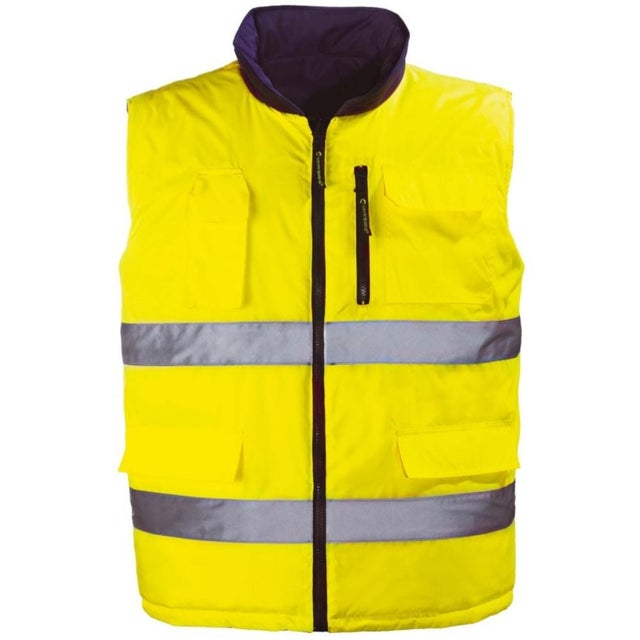 Gilet haute visibilité réversible mutlipoches Coverguard Hi-Way Jaune / Gris 3XL