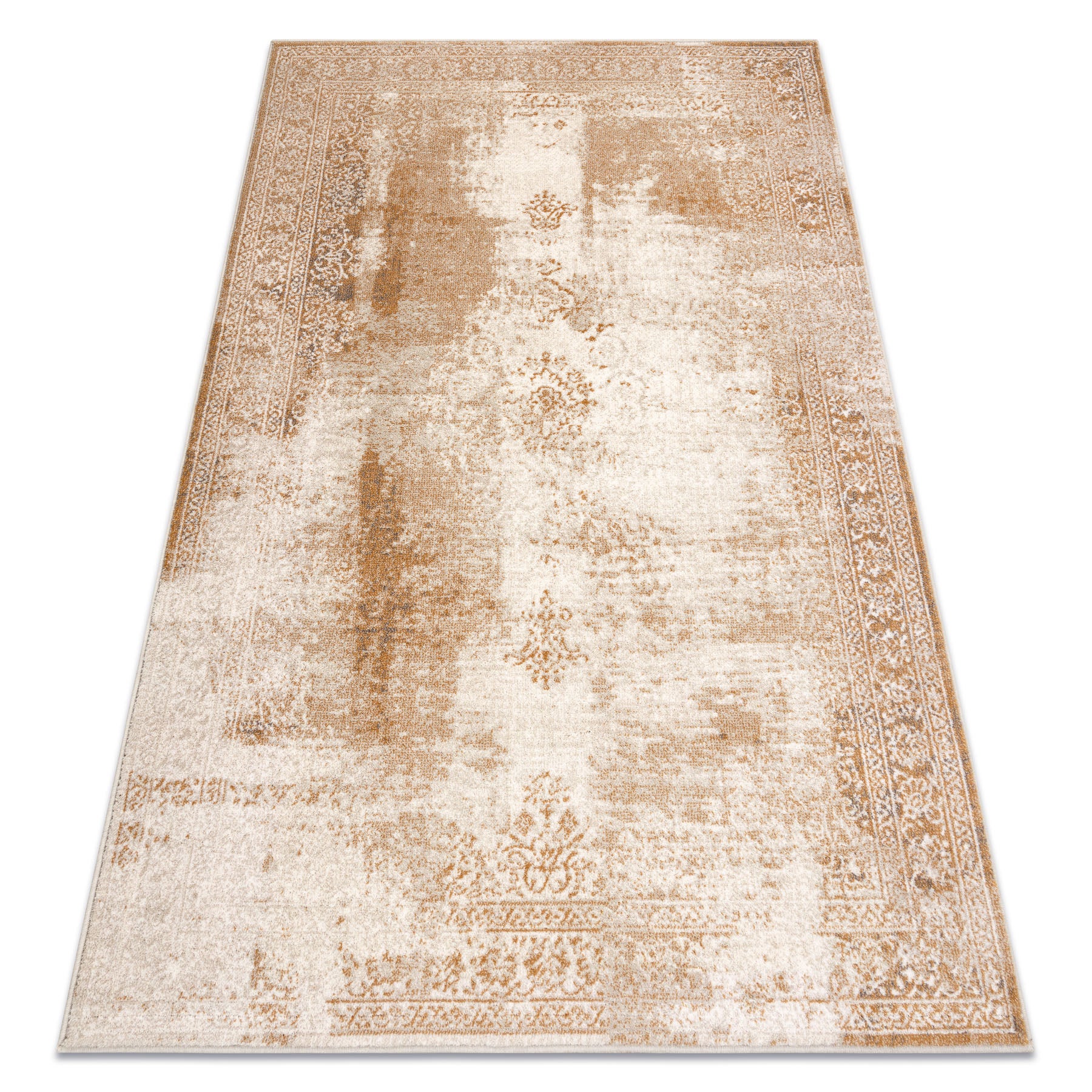 Dywan wełniany NAIN Ornament, ramka, vintage 7699/51955 beż 80x150 cm