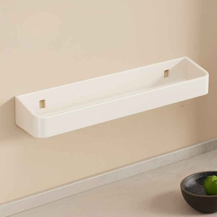 Pojemnik na przyprawy, ścienny, kuchenny, kremowo-biały, 39*8,7*5 cm