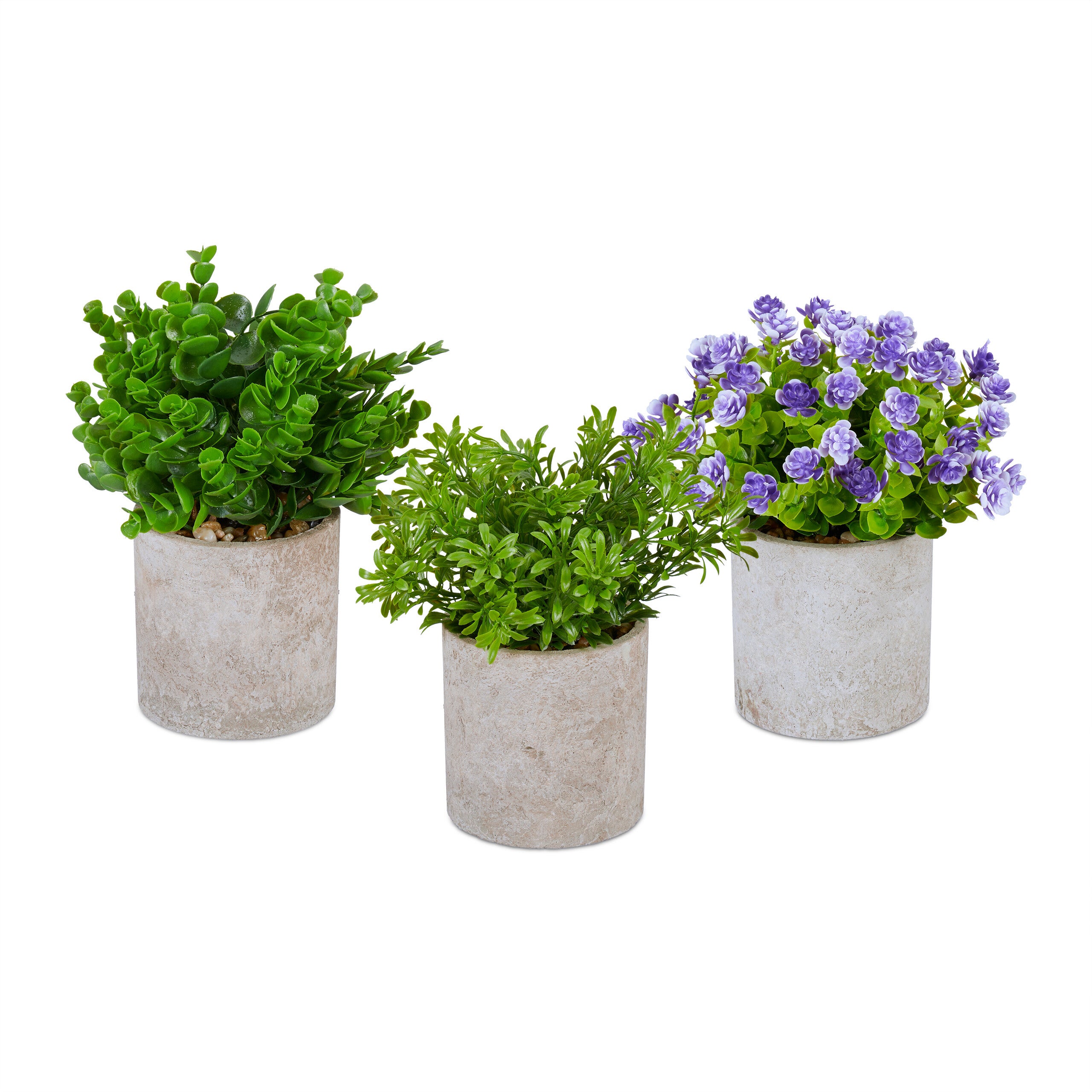 Relaxdays Lot De Plantes Artificielles Diverses Fausses Fleurs D Coratives En Pot Set