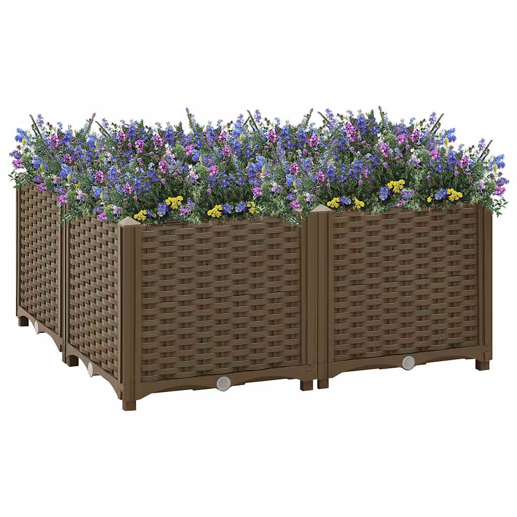 Donica do podniesionej rabaty, 80x80x38 cm, polipropylen vidaXL