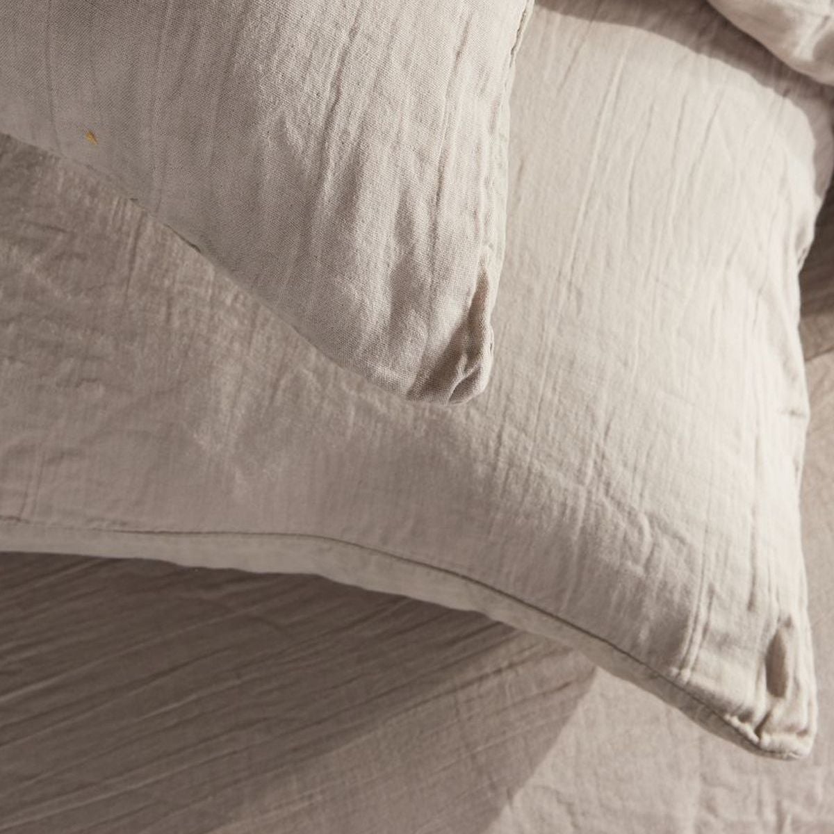 Parure de lit gaze de coton unie DUNE ESSENTIAL - 2