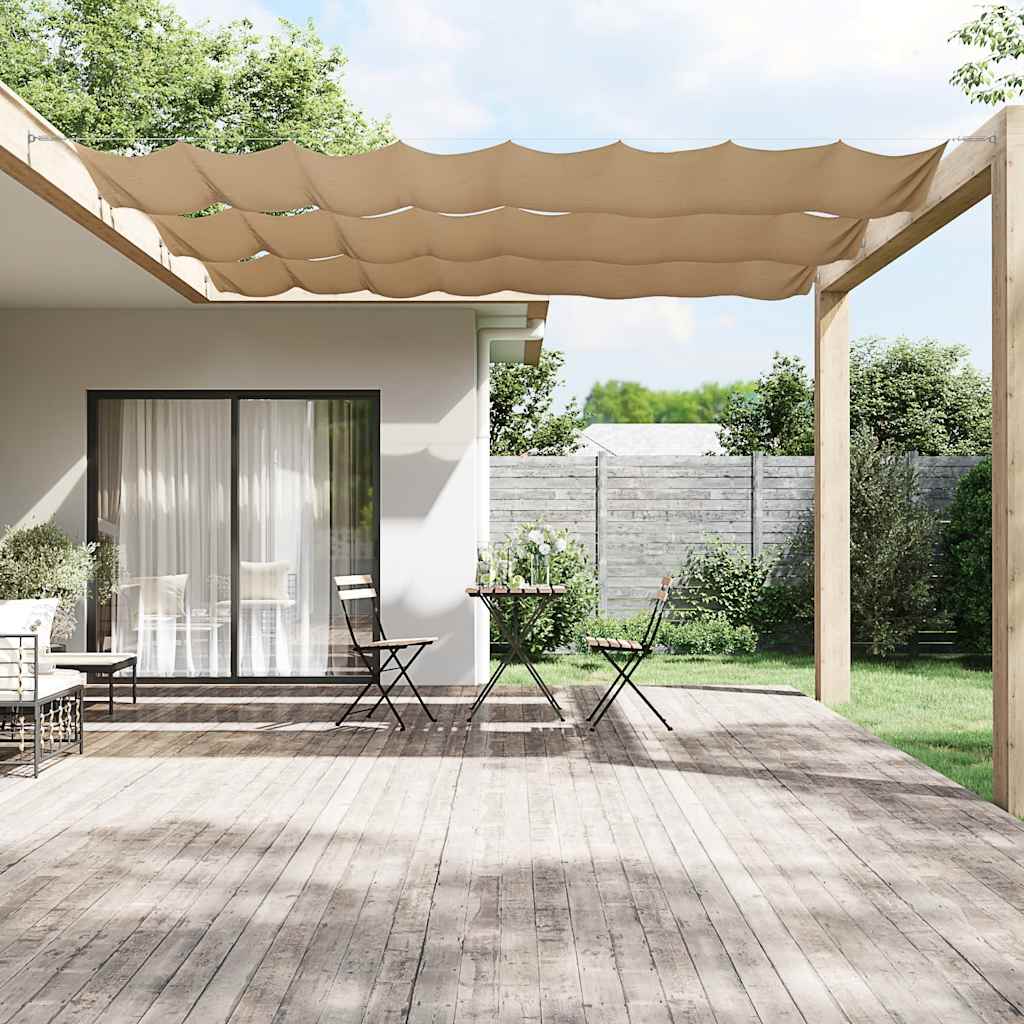 Toldo vertical tela oxford gris taupé 140x600 cm