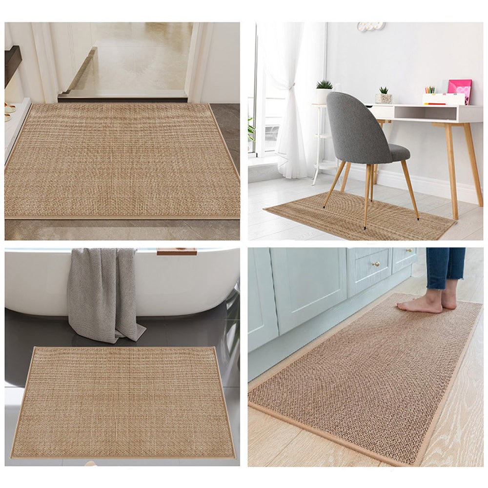 Marrom, tapete de cozinha 40x120 cm, tapete de cozinha em frente à pia, antiderrapante, lavável, tapete de corredor de cozinha, escritório, lavander - 5