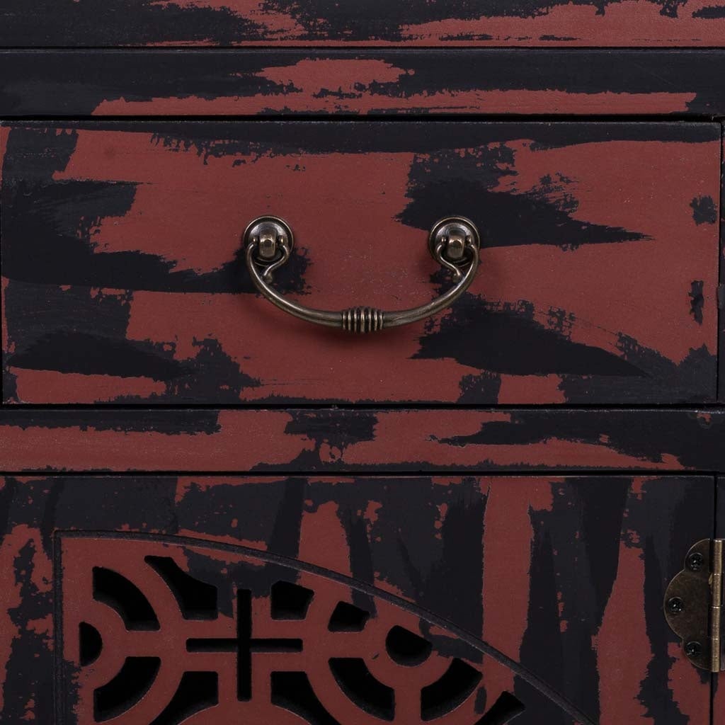 Entrée en bois rouge 120x40x102h - 6