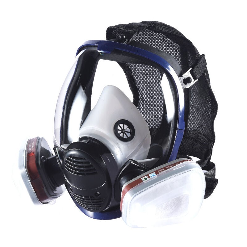 7 en 1 Masque de protection Respirateur facial, Respirateur léger pour visage complet Peinture Pulvérisation Décoration Travail du bois - 3