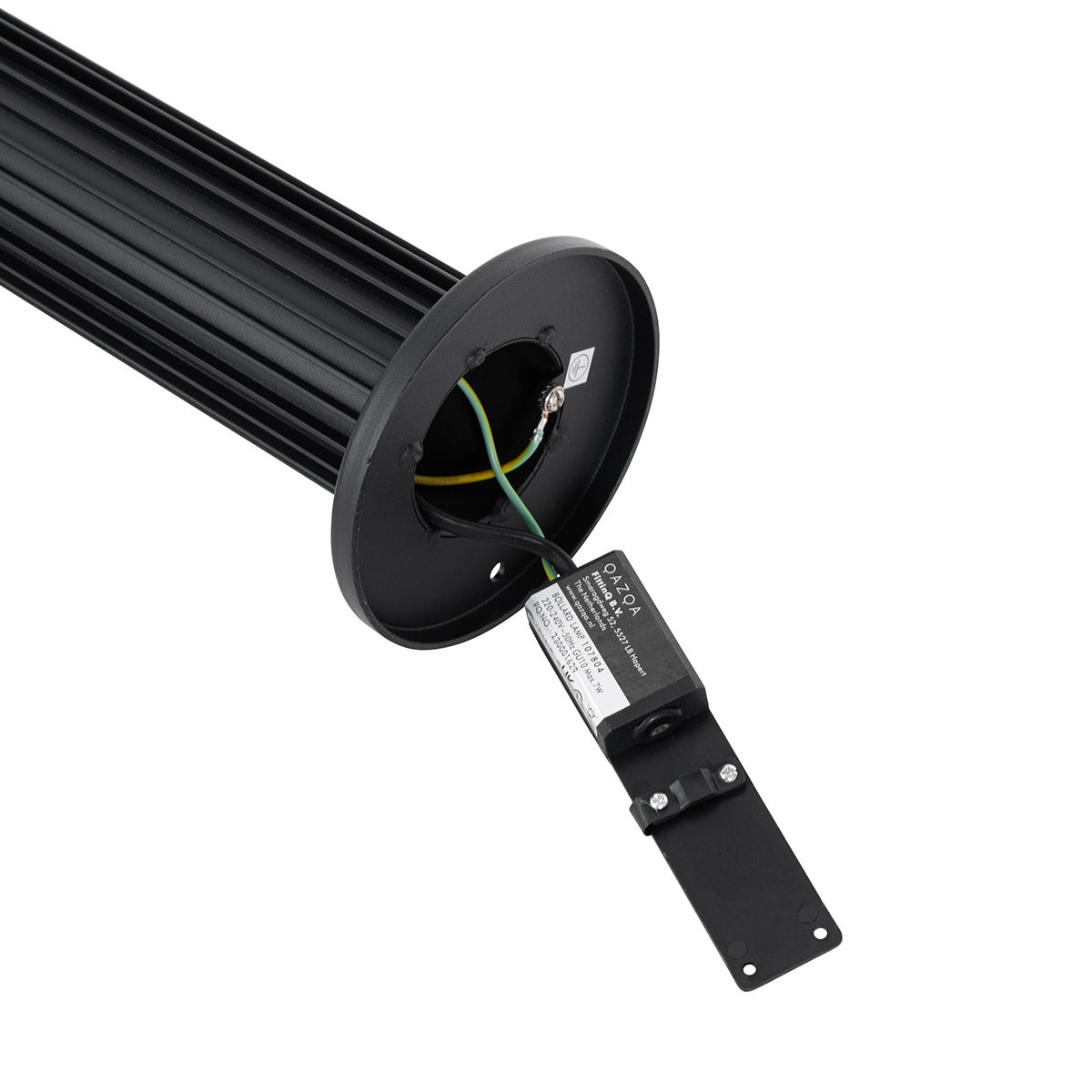 Qazqa design borne lumineuse extérieure pour jardin - Boris - noir, max. 7w, gu10, 50cm, IP44 - 8