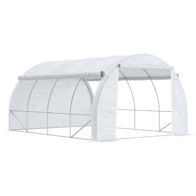 Outsunny Serra, Serra Da Giardino Con Copertura In Plastica, Resistente Ai Raggi UV, 3 Piani Porte A Rullo Verde~1tiqu0qghj001 Outsunny Serra, Serra Da Giardino Con Copertura In Plastica, Resistente Ai Raggi UV, 3 Piani Porte A Rullo Verde~1tiqu0qghj001