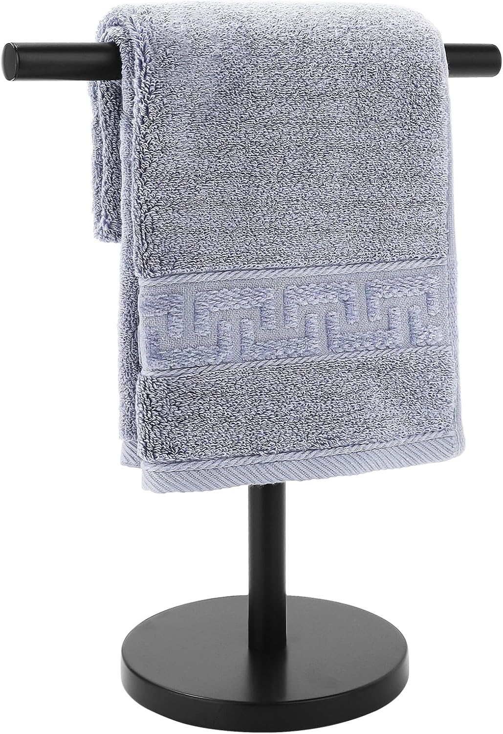 Porte-Serviettes De Porte Cuisine Noir 23 Cm - Acier Inoxydable - Suspendu Pour Salle De Bain Et Cuisine