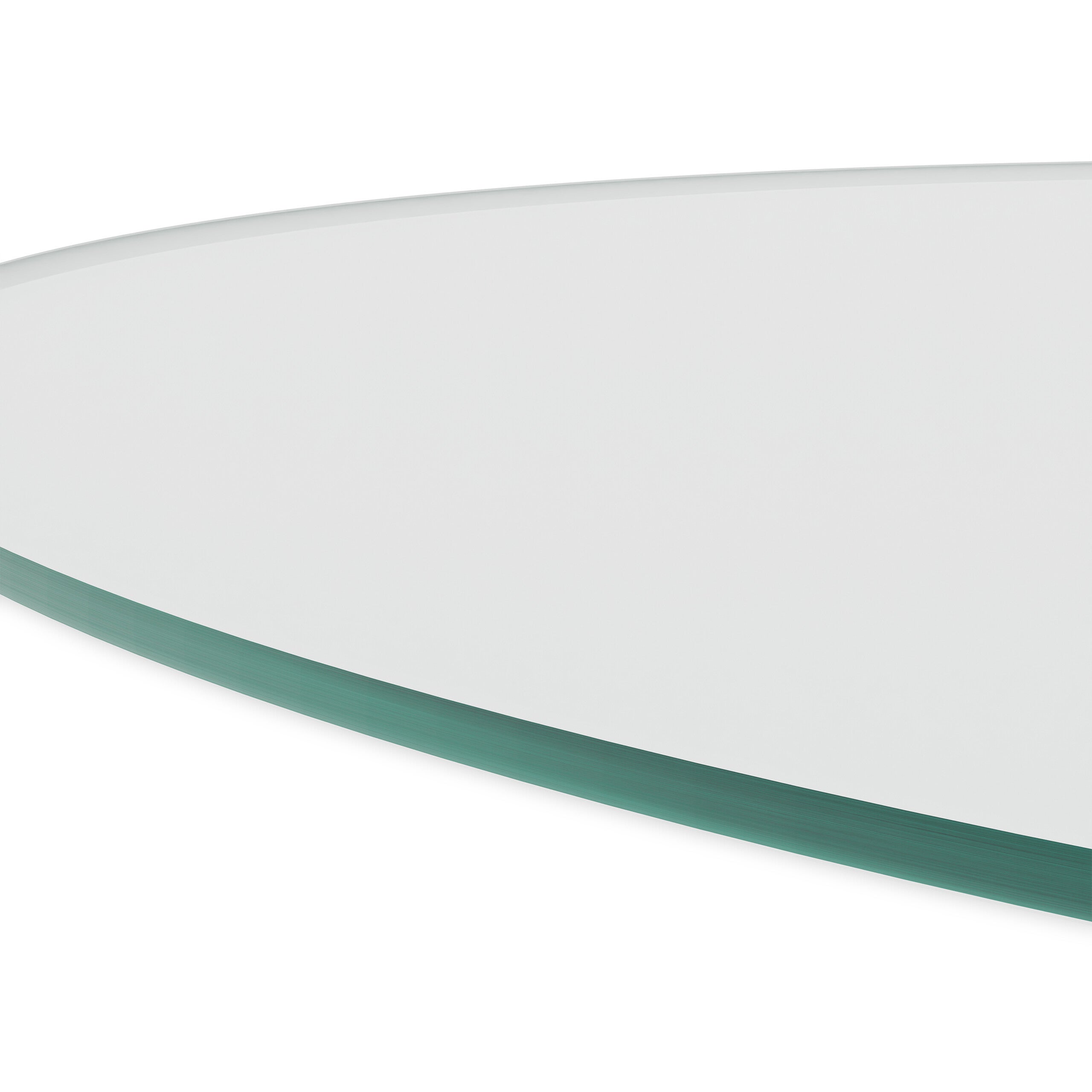Plaque en verre de sécurité trempé, pour table et cheminée, ronde, Ø 90 cm, 8 mm d'épaisseur, transparente, Relaxdays - 5