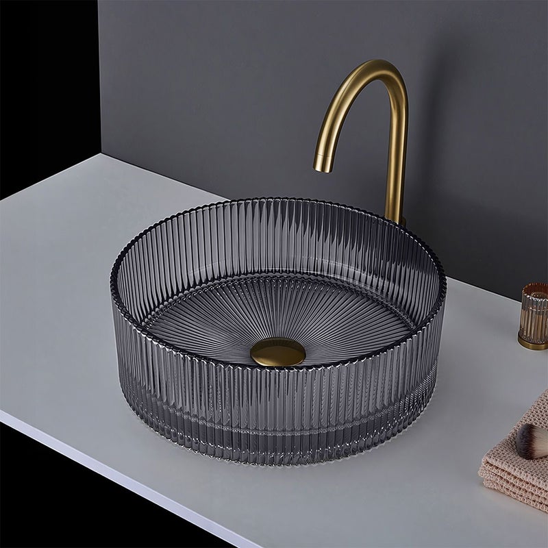 Umywalka Nablatowa Rea Ingrid 36 Szary 36 X 36