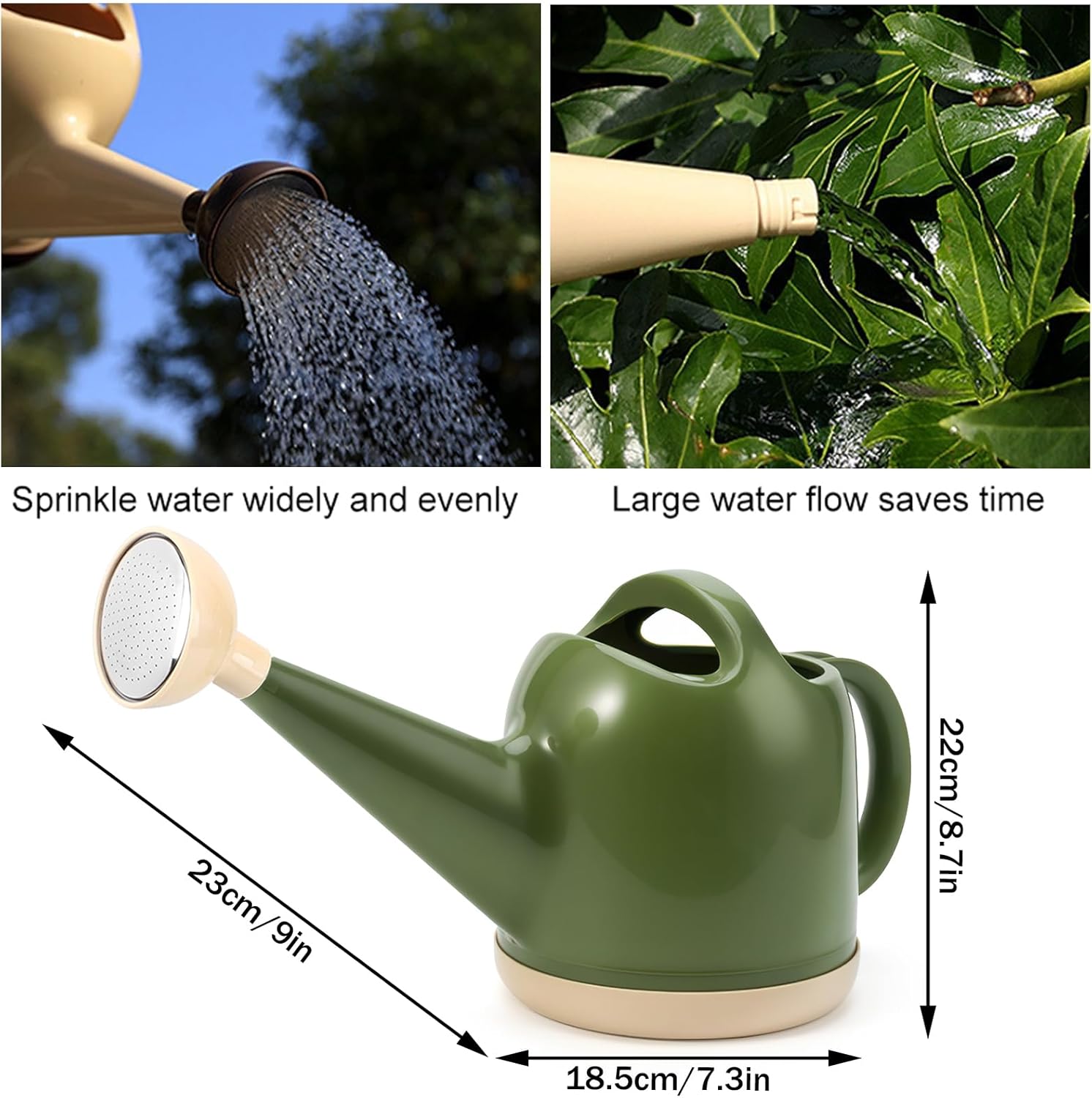 Arrosoir Pour Plantes D'Intérieur - Arrosoir Plastique Avec Buse Longue Vert, Idéal Pour Fleurs Et Bonsaï