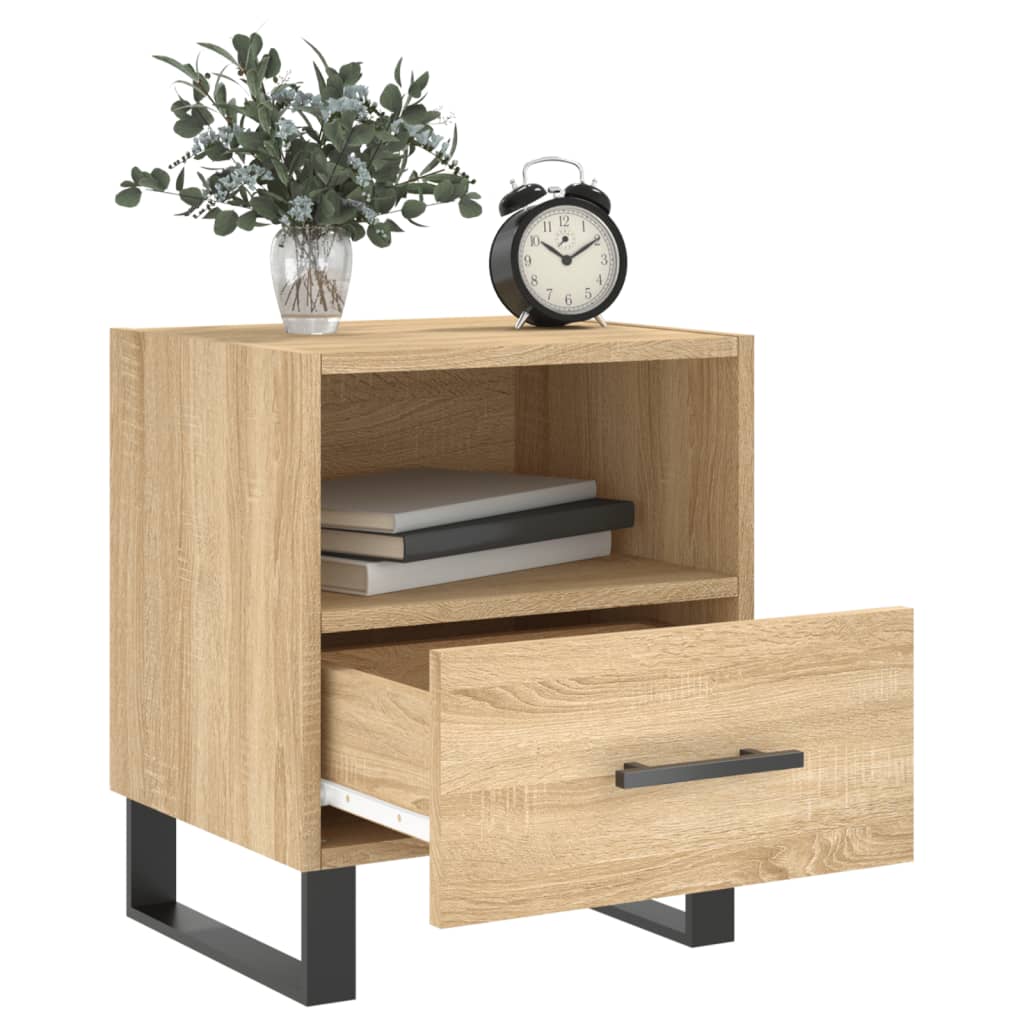 Maison Exclusive - Table de chevet chêne sonoma 40x35x47,5 cm bois d’ingénierie - 7