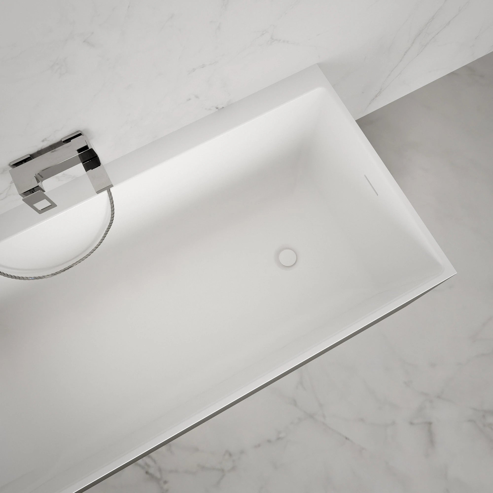 Baignoire Ilot Quantum 170 gauche noire 170 x75 x58 cm, by SPALINA - 9