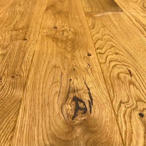 Parquet Chêne massif huilé brossé rustique miel 120X20mm - Longueurs variables de 500 à 2000mm - Certifié FSC 100 % - 2