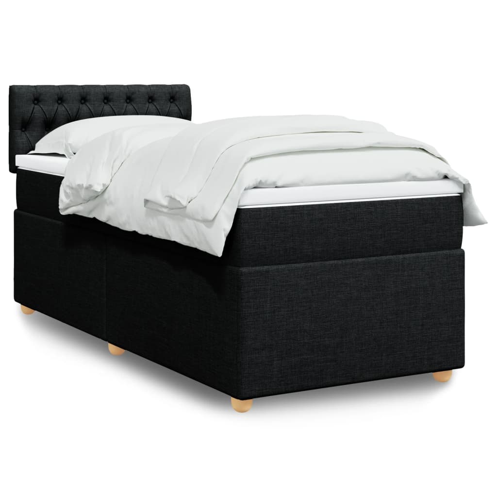 vidaXL Letto a molle 120x200 cm con materasso e LED nero