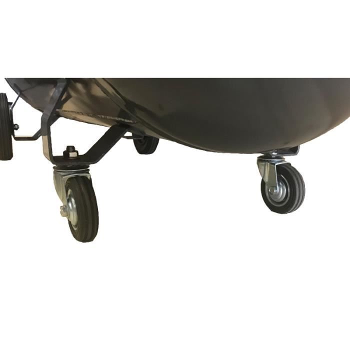 Compresseur 200 Litres 4 Cv 10 Bars Lubrifié Courroie Sur Roues - 8