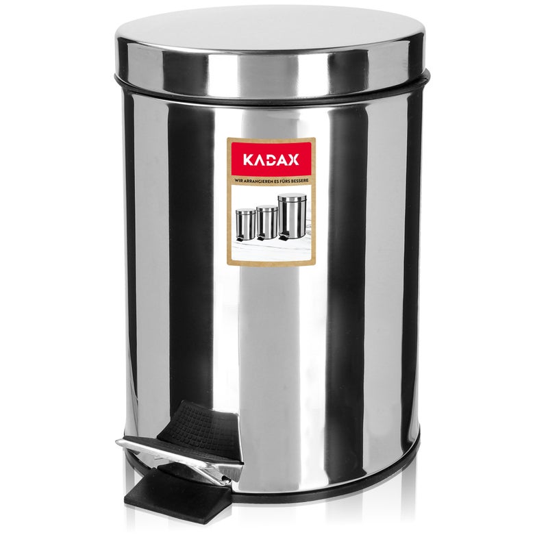 KOSZ NA ŚMIECI ŁAZIENKOWY 5L DO ŁAZIENKI POJEMNIK Z EM KUBŁEM STALOWY