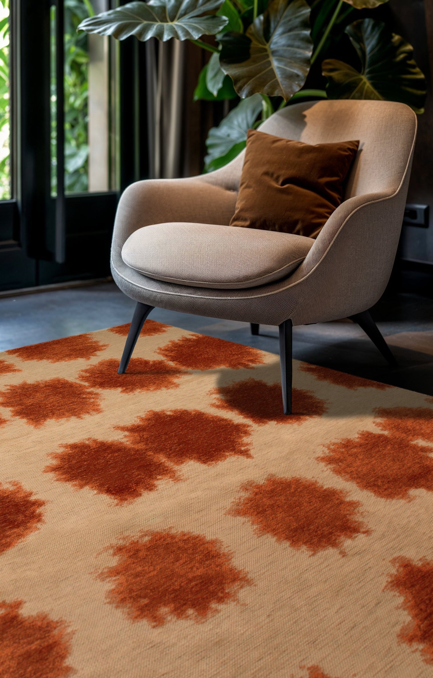 Tapis de salon moderne tissé plat BULLET 80x150 cm - 2