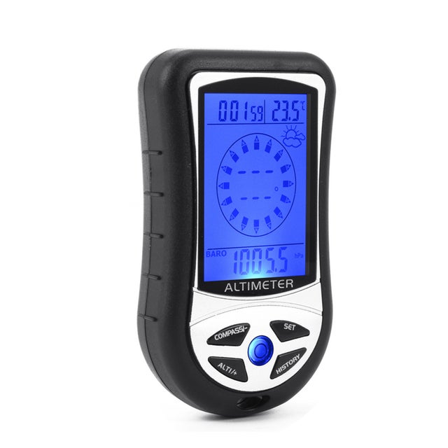 Gadget Meteo Outdoor Altimetro Barometrico Portatile Hagsnec - Termometro, Barometro E Previsioni Meteo Con Moschettone Barometro Portatile - 13
