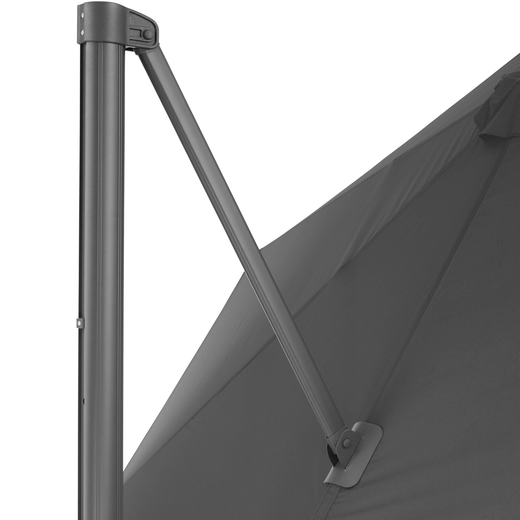Parasol déporté en acier et polyester avec housse de protection 300 cm TECTAKE - 7