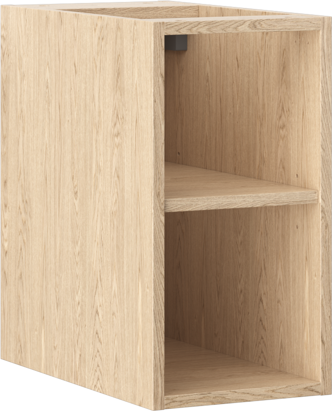Mexen Box-A szafka otwarta z półką 25 cm, dąb - 91AX2-0250-470-0-81