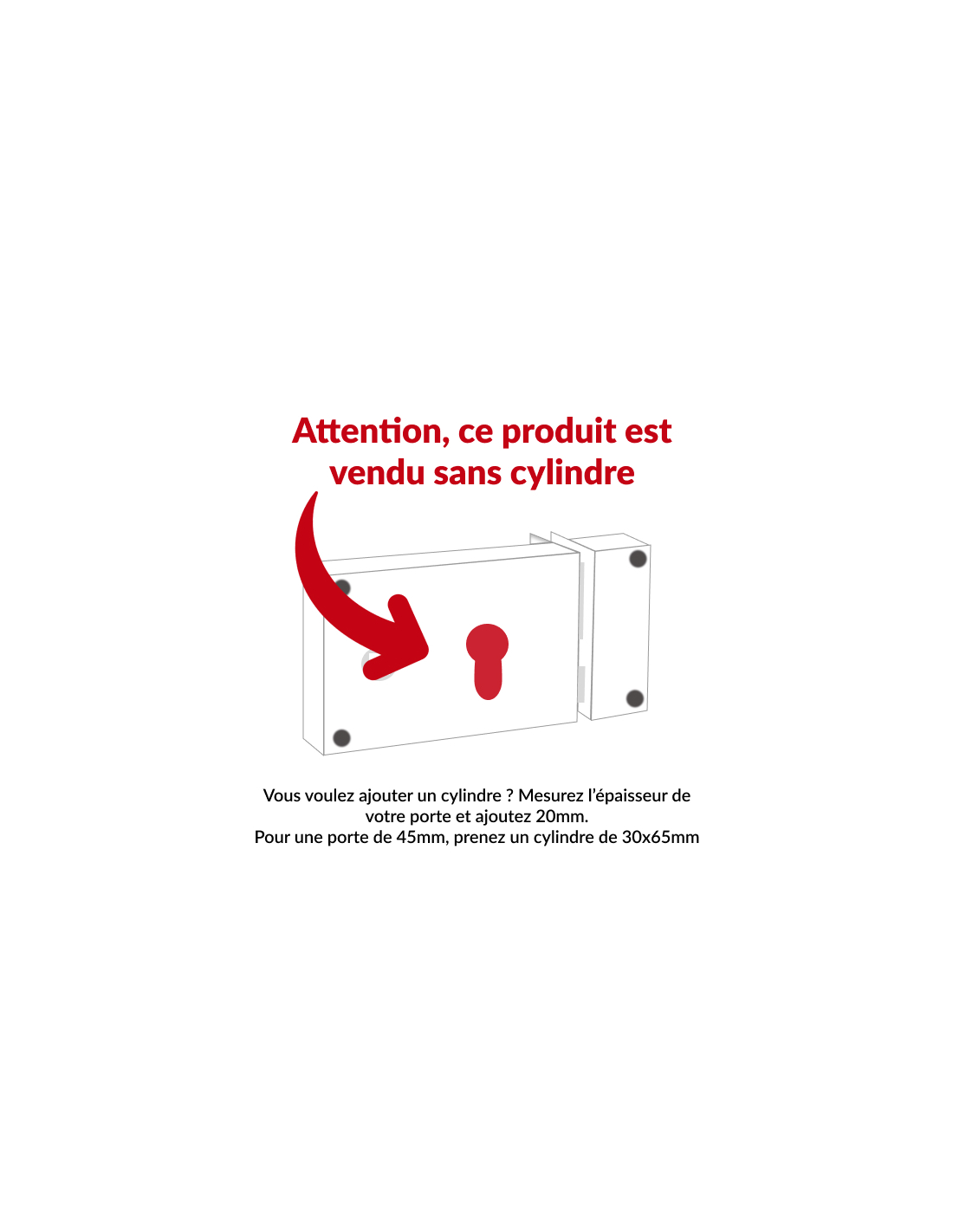 THIRARD - Boitier de serrure horizontale en applique double entrée à fouillot pour portail, droite, axe 52mm, 140x88mm, inox - THIRARD - 4