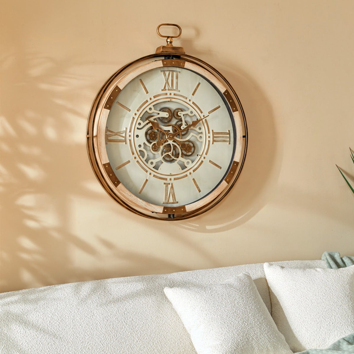 Atmosphera , Reloj Sonika L 74Cm Beige , Leroy Merlin