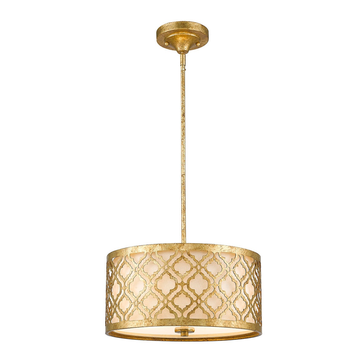 Lampa wisząca Arabella postarzane złoto 2 x E27 x 60W wym:132,1x40,6x40,6cm Gilded Nola
