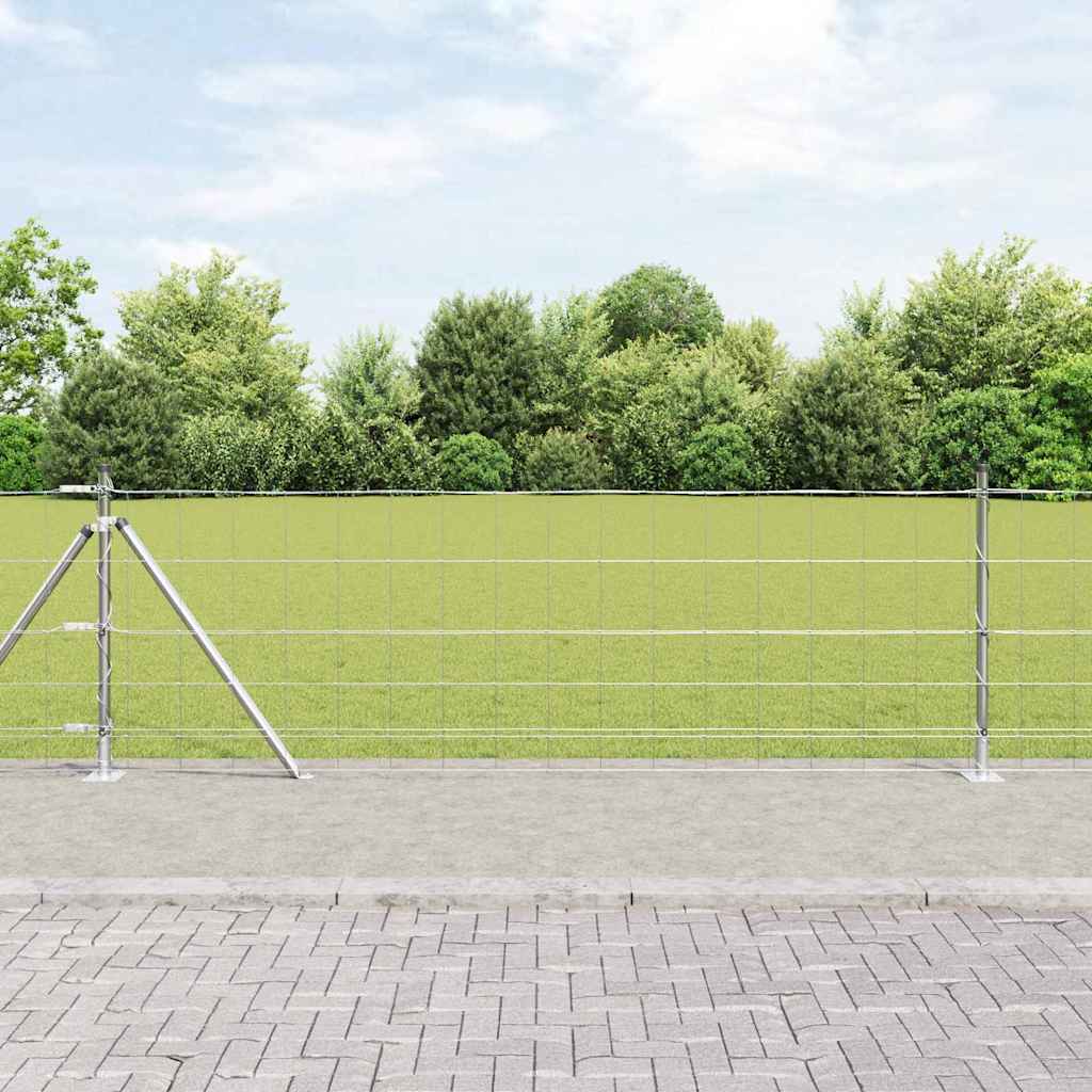 Ogrodzenie z drutu spawanego z betonową podstawą 50 x 0,8 m vidaXL